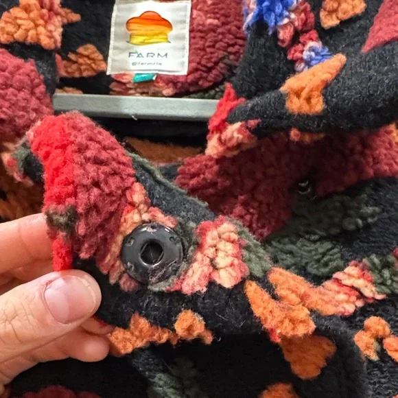 Farm Rio Jungle Snake Fruit Black Apple Coat - Picture 12 of 16